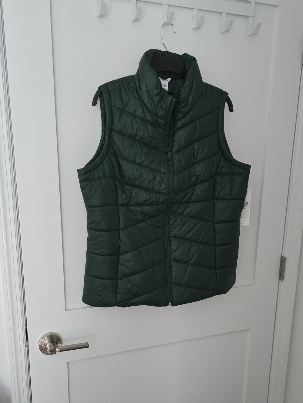 Calvin Klein Dark Green Quilted Puffer Vest